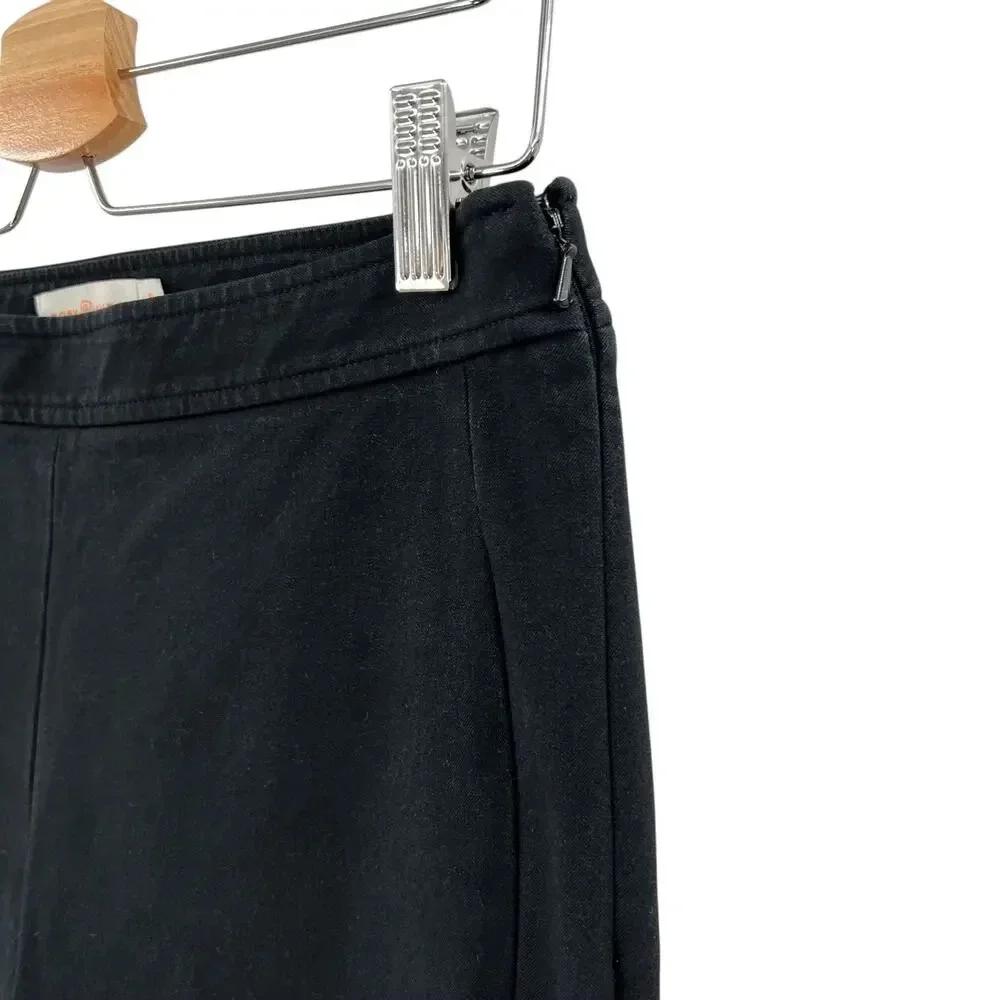 Tory Burch Black Skinny Ankle Paints with Coin Pocket Side Zip‎ Size 8